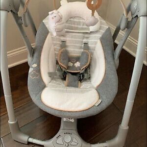 Like new ingenuity boutique collection baby swing portable